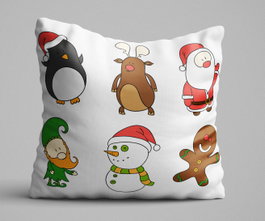 Aberto Design Cojín KRLNTXMAS-11 Multicolor